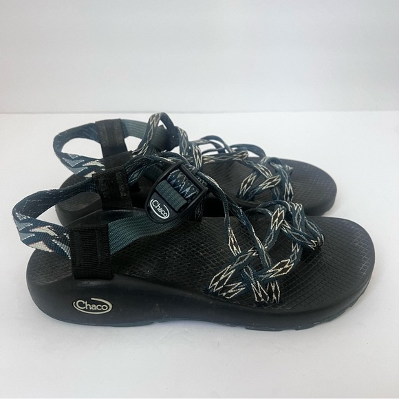 Chaco Shoes - Women’s Chacos Sandals Green/White/Gray ZX/2 Sport Water Hiking US Size 8 =